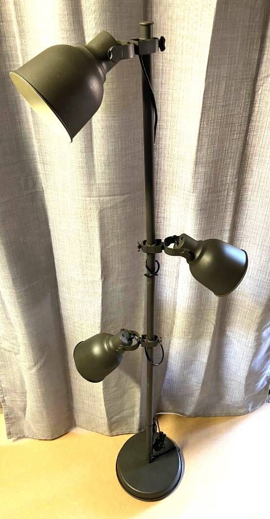 Large Floor Lamp Living Room Light Model with 3 Independent Spotlights Industrial Style