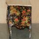 Antique Chinoiserie Commode Hand-Painted with Marble Top