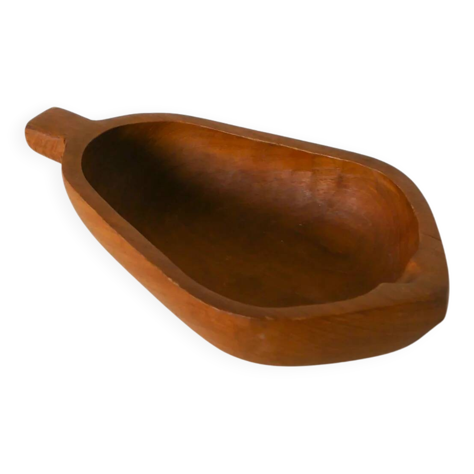 Olive wood catchall, pear, 1970