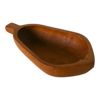 Olive wood catchall, pear, 1970