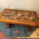 Table basse en chêne et céramique