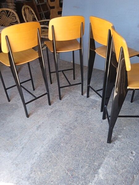 4 vintage design bar top stool