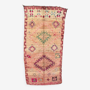 Pink Boujad Moroccan rug - 153 x 321 cm