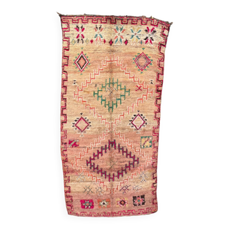 Pink Boujad Moroccan rug - 153 x 321 cm