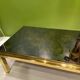 1970s eglomisé glass coffee table