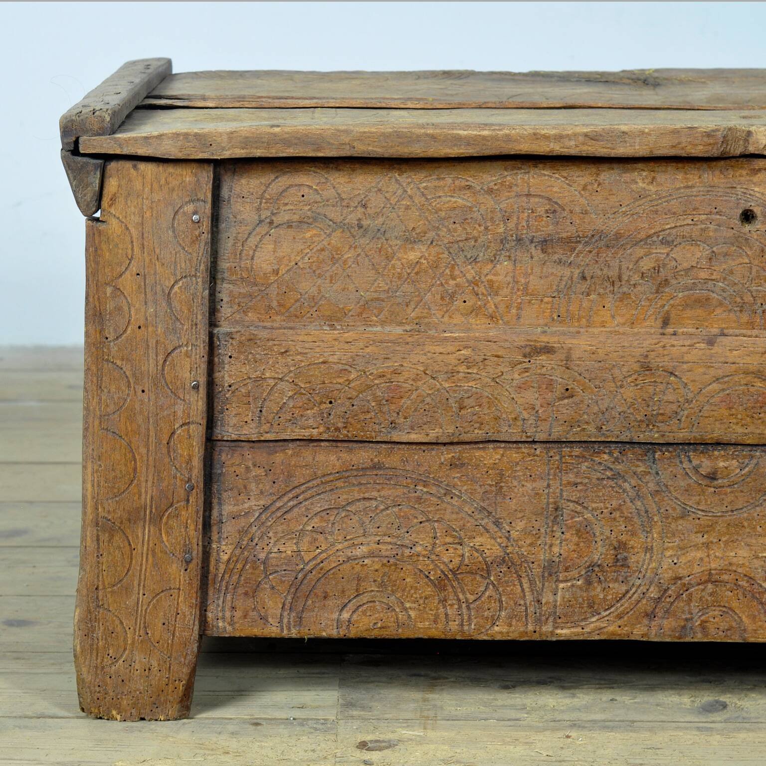 Antique shepherd's chest, 1850s