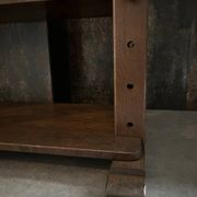 Vintage brutalist display cabinet