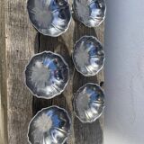 6 stainless steel cups 1970
