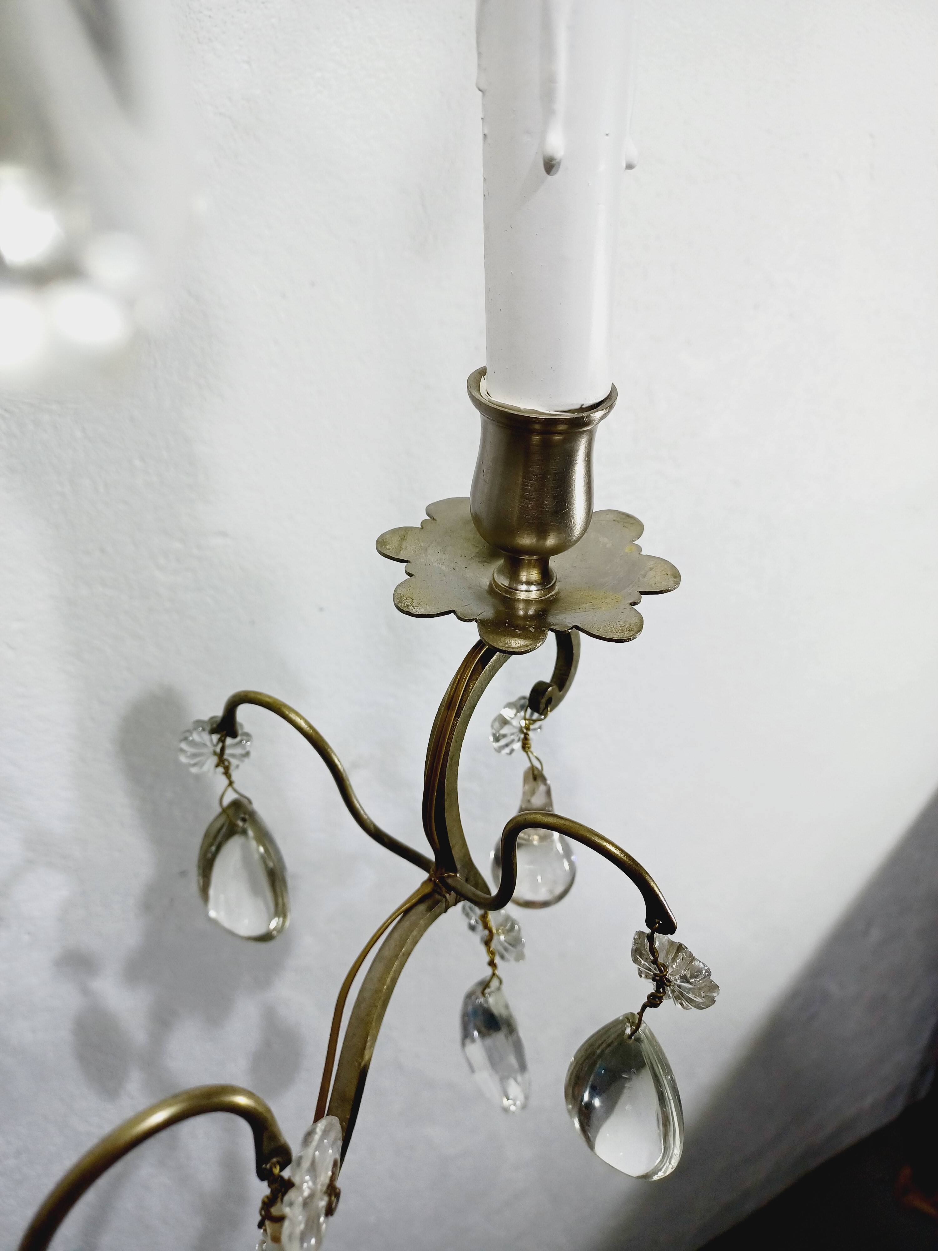 5-light crystal chandelier