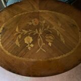 Inlaid bedside tables with drawers