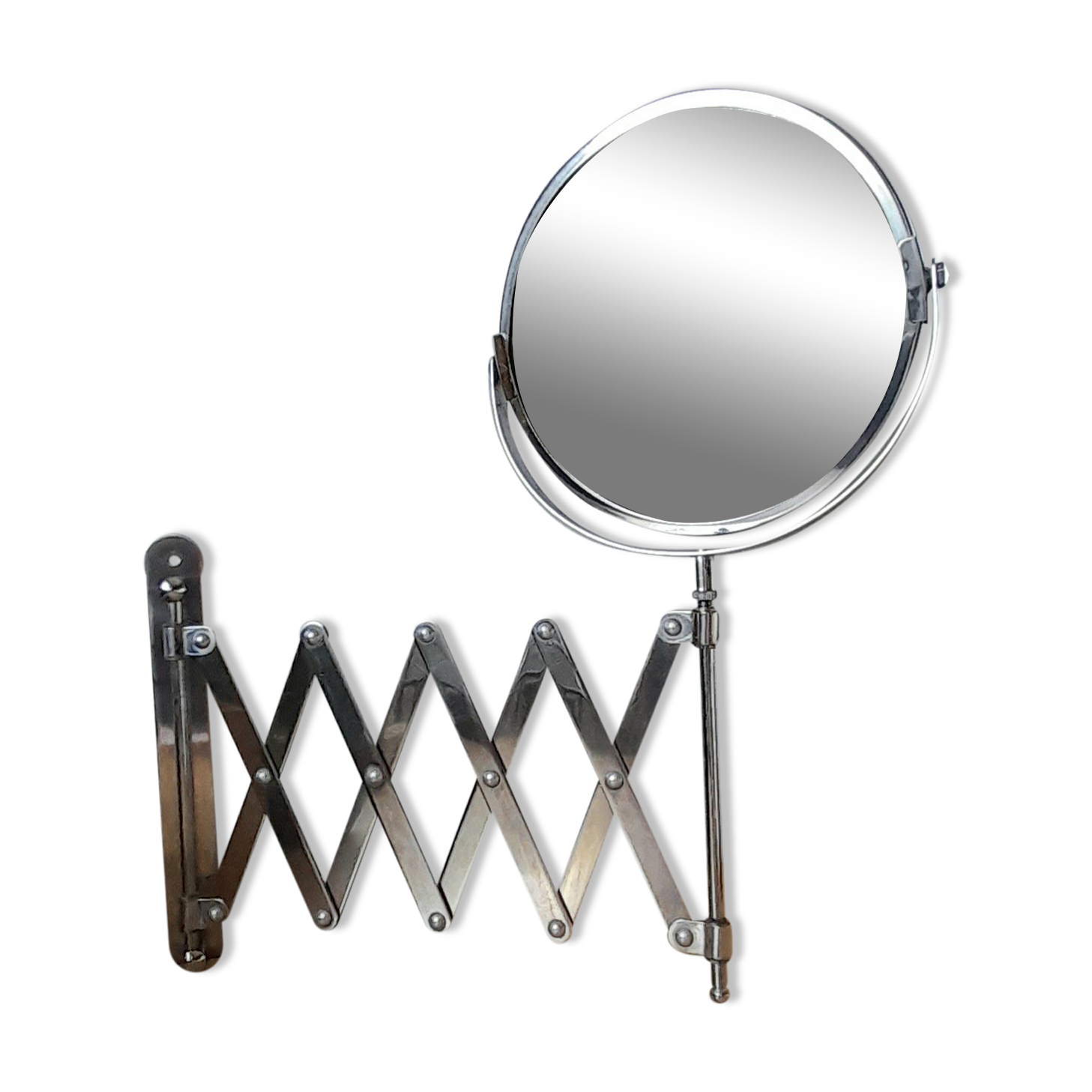 Telescopic accordion mirror