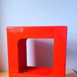 Ranges vinyles 33t en plastique orange 70s