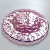 Vintage Bormioli Rocco Purple Glass Plate: Mid-Century Italian Decor