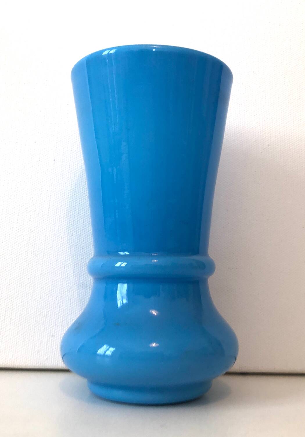 Blue Opaline Vase