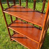 Shelves, rattan bookshelf