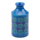 Vintage Bitossi Rimini Blu vase in blue enamel - Aldo Londi 1960s