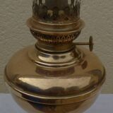 All copper oil lamp and its glass
