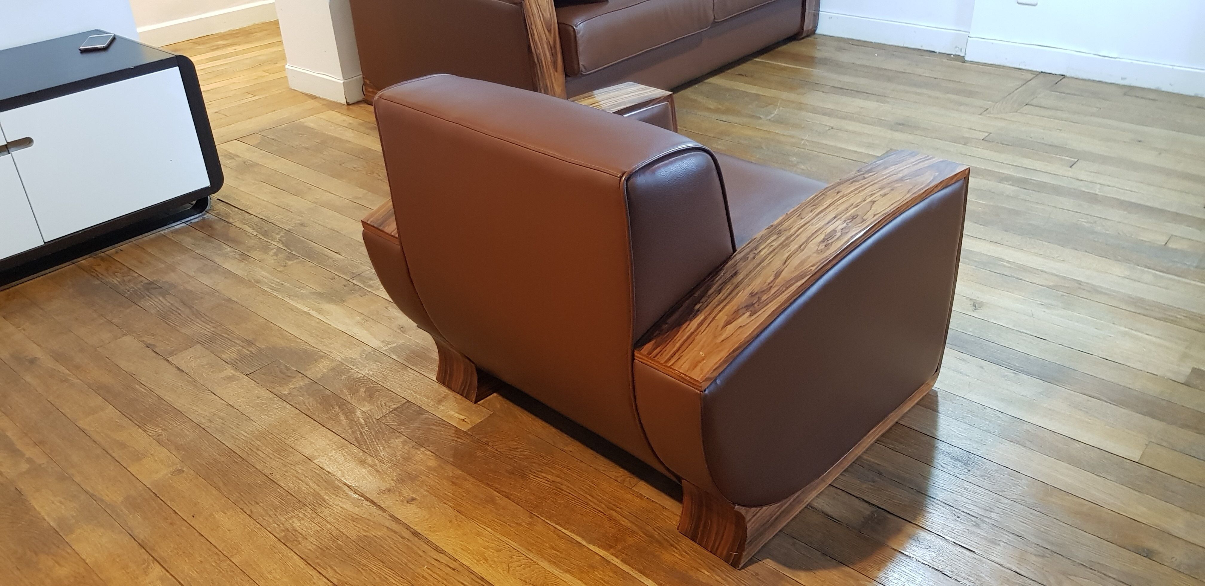 Armchair leather art deco