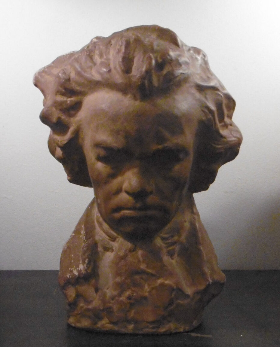 Bust ludwig beethoven- terracotta sculpture by guero