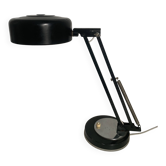 Lampe vintage 1950 industrielle type Jumo noire bureau - 35 cm
