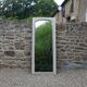 Large antique Art Deco bevelled mirror from 1929 – Greige tabletop mirror