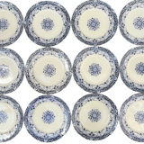SET OF 12 PLATES - LOUIS XV SERVICE - MANUFACTURER JULES VIEILLARD