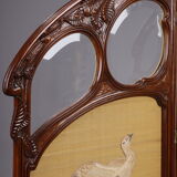 1900 three-leaf mahogany screen by Felix Bernard