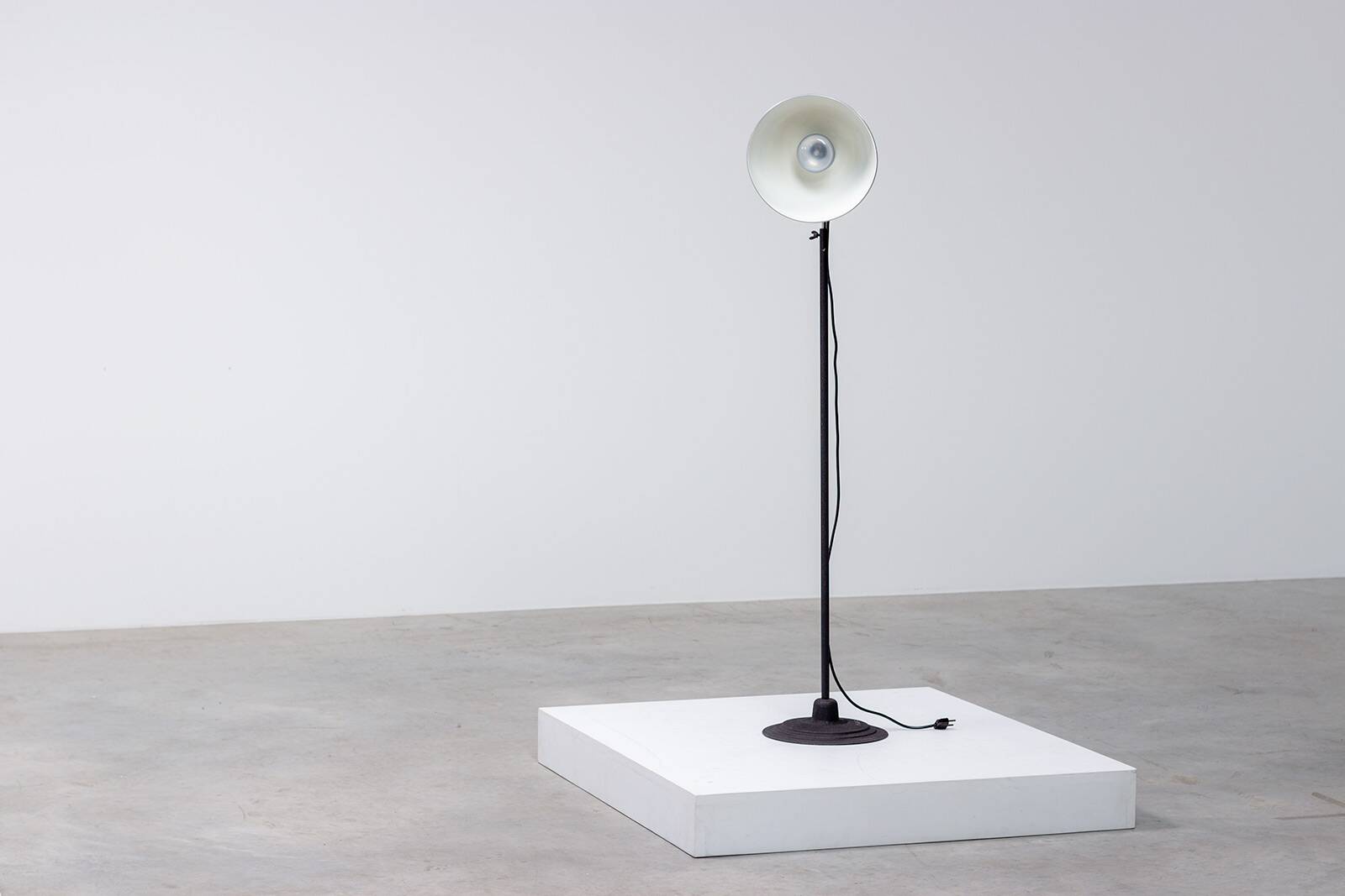 Authentic industrial floor lamp by Kap 1950.