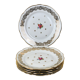6 vintage porcelain dessert plates