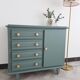 Commode art déco vert de gris