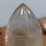 Globe conique en verre transparent