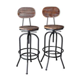 Industrial style bar stools