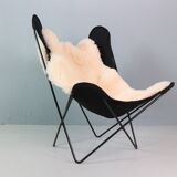 BKF Butterfly Chair by Jorge Hardoy-Ferrari for Knoll, 1960s incl. Sheepskin