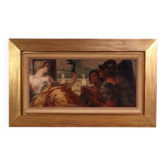 Painting signed Pompeo Massani, Allegory of Victory