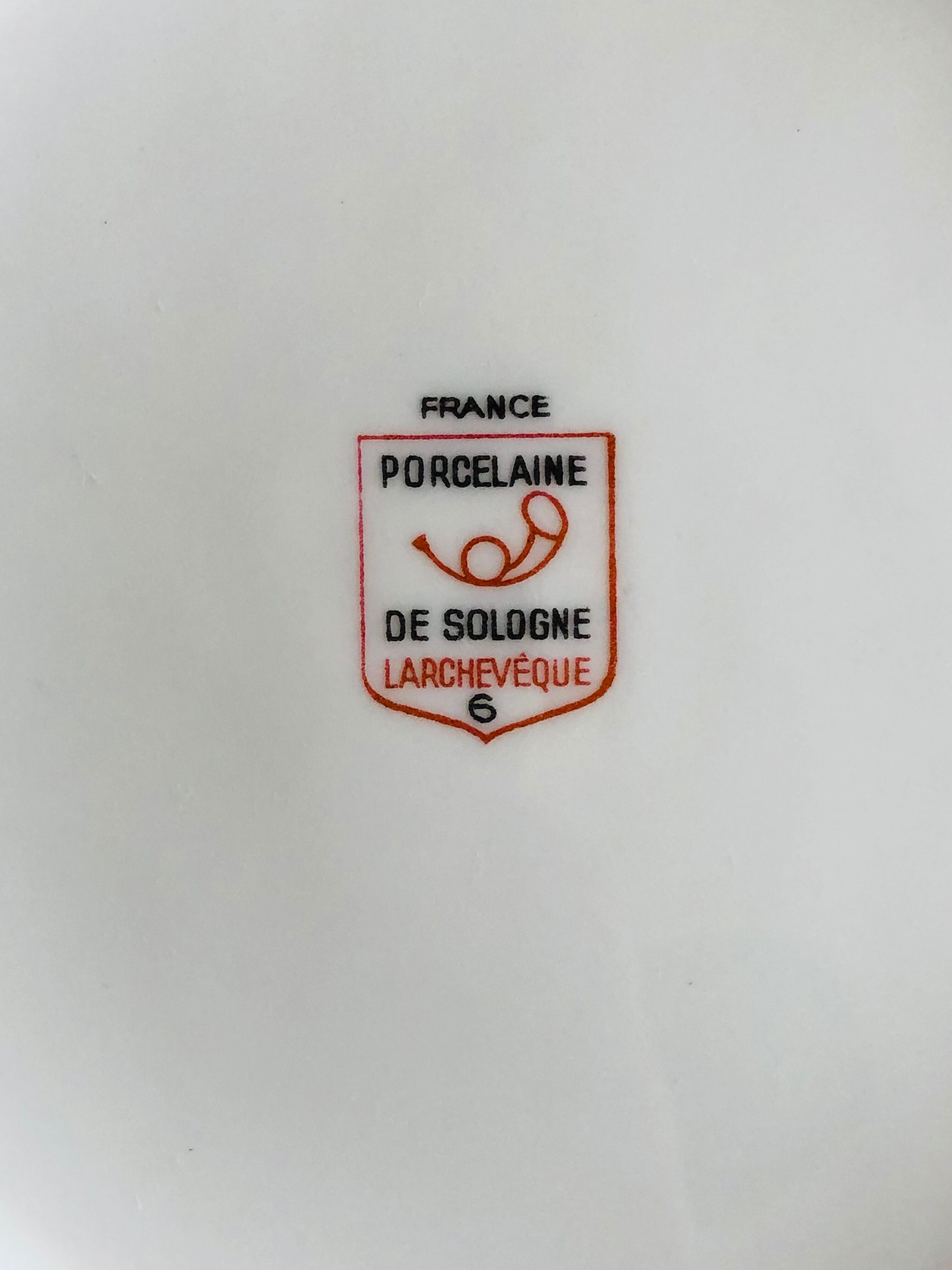 Hollow porcelain plate by Sologne Larchevêque