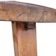 Brutalist oak coffee table / heavy weight 75 kg / 1960s