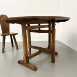 Antique winegrower's table in solid walnut