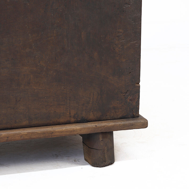 Rustic 18th Century Farmhouse Antique Primitive Six Plank Spanish Chest
