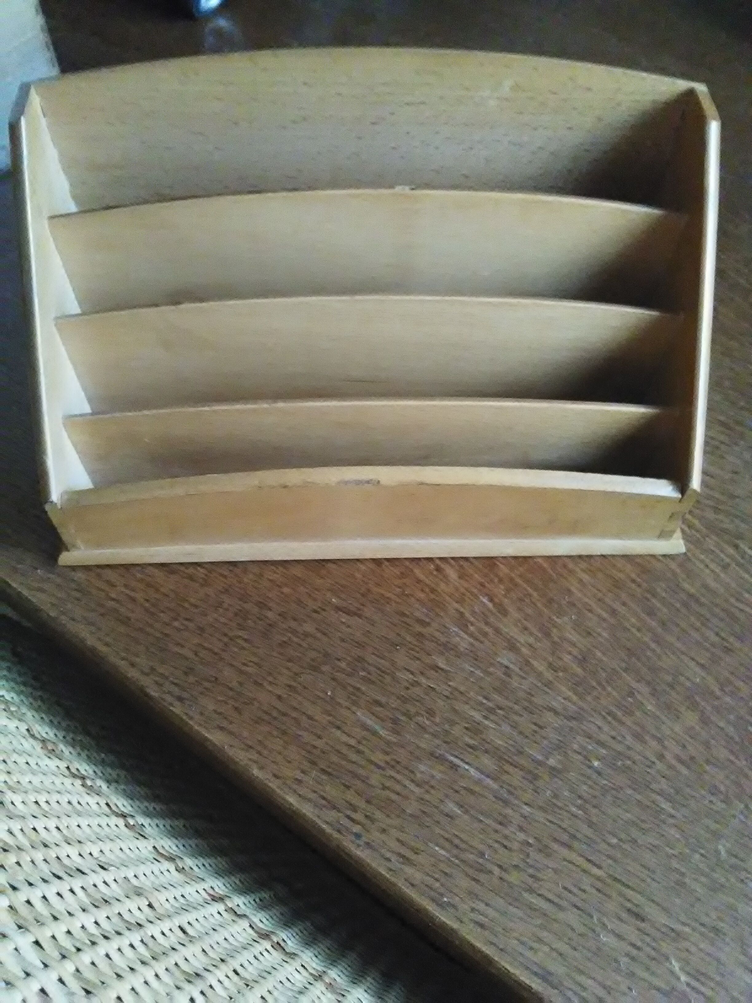 Wooden paper sorter