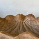Coupe bénitier ancienne en bois sculpté