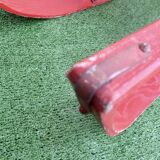 Luge vintage biplace traîneau bois de chêne 1930's 106 cm