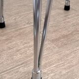 Vintage “SIF” round stool in formica and Eiffel legs.