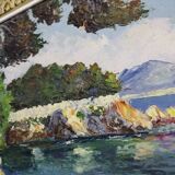 Seaside, oil on panel