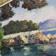 Bord de mer, huile sur panneau