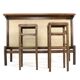 1970's home bar with 2 stools - vintage danish design mid century modern