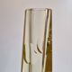 Bohemian soliflore vase, citrine glass
