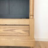 Late 19th/early 20th century solid pine dresser & wine cellar
