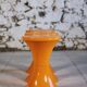 Set of 3 Tam Tam stools in orange by Henri Massonnet for Stamp, 1970.