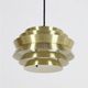 Granhaga / Carl Thore “Trava” pendant lamp 25 cm / brass / gold / aluminum / mid-century modern design / 1970s