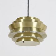 Granhaga / Carl Thore “Trava” pendant lamp 25 cm / brass / gold / aluminum / mid-century modern design / 1970s